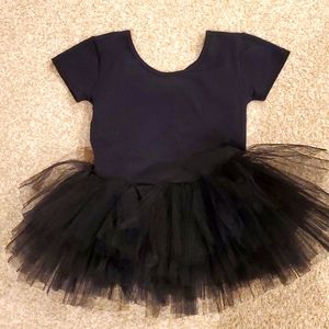 Girls black tutu size 8-10